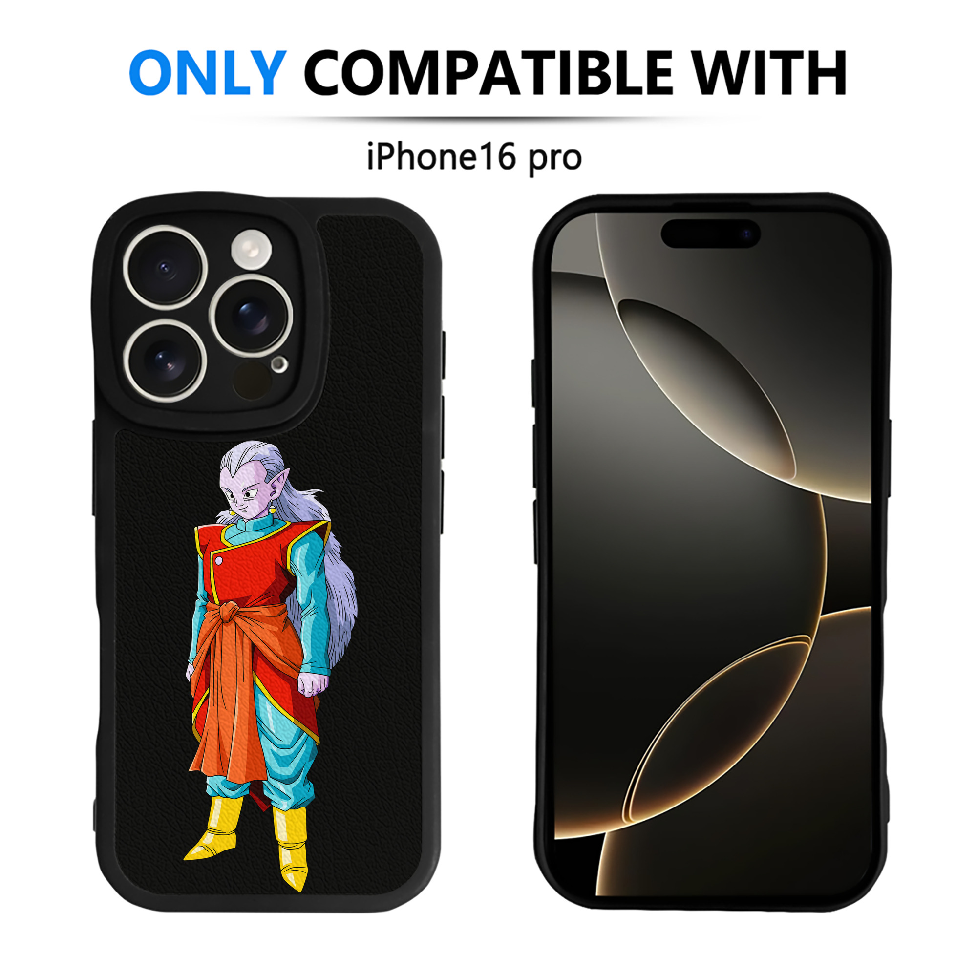 （画像用） ドラゴンボール DRAGON BALL 【iPhone 16シリーズ対応】シリコンスマホケース（レザー調） 材質：シリコン